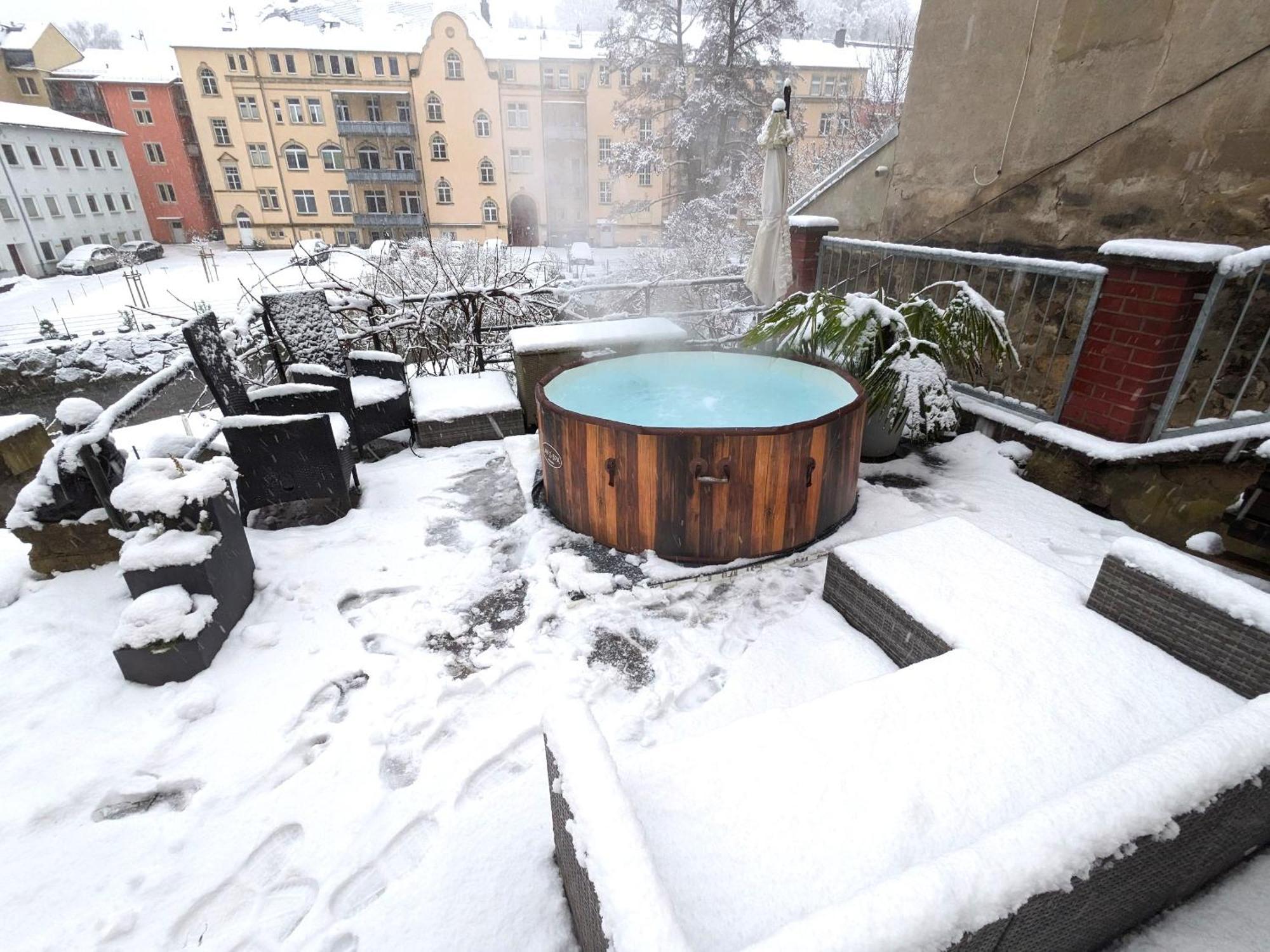Uo2 - Urlaubsmagie - Garten, Whirlpool, Sauna Apartment Sebnitz Exterior foto